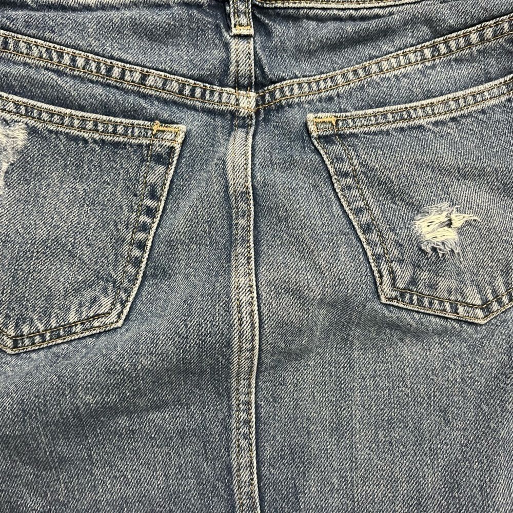 Free People We The Free Harvey
Distressed Blue Denim Jean Mini Skirt 26 - Picture 11 of 14